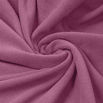 Ткань флис 2-х ст. TBY-0240-S070 240 г/м² 100% ПЭ шир.150см  цв.S070 пудро-розовый рул.24кг