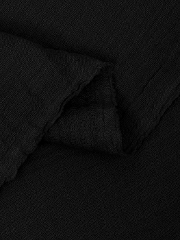 Ткань Муслин 125 г/м² 100% хлопок шир.130 см арт.TBY.Mus.24723.28 цв.28 черный рул.25м