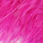 Перья на ленте Страус TBY арт.08-021 шир.8см цв. ярко-розовый уп.2м