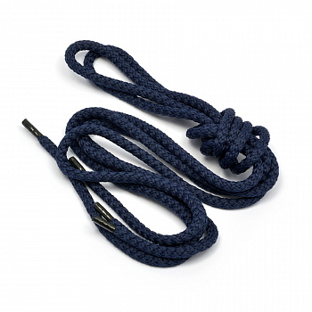 Шнурки круглые 4,1 мм 09с2045 длина 120 см, компл.2шт, цв.т.синий
