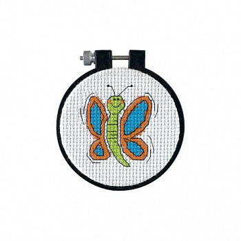 Набор для вышивания DIMENSIONS арт.DMS-72782 Счастливая бабочка d8 см