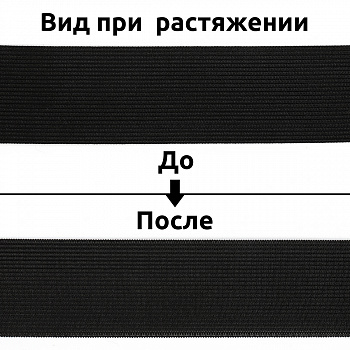 Резинка TBY вязаная Стандарт 40мм черный 3,9г в опт.упаковке 8рул*40м