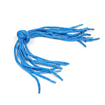 Шнурок для пакетов с крючком вязаный полипропилен пп5 d5мм L40см цв.07 синий (уп 100шт/50пар)