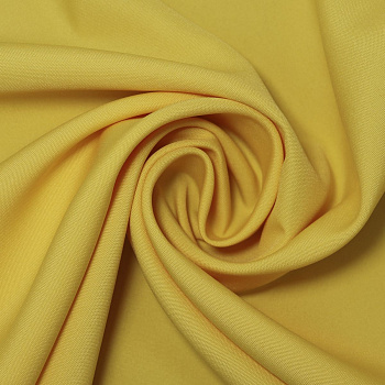 Ткань Габардин 180 г кв.м 100% полиэстер шир.148 см арт.Р.15323.16 цв.16 желтый уп.25м (±5м)
