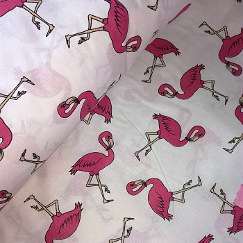 Ткань хлопок Фламинго-434, 125г/м², 100% хлопок, шир. 150см, цв.01 белый уп.3м