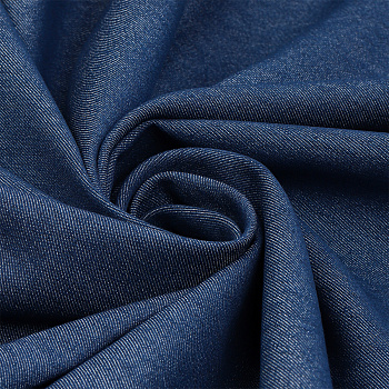 Ткань Джинса 240 г/м² 60 хлопок, 37% пэ, 3% лайкра шир.150 см арт.T.0111.05 цв.голубой уп.1м