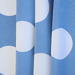Ткань Софт Ниагара в горошек 80 г/м² 94% полиэстер, 6% спандекс шир.145 см арт.Р.19157.02 цв.02 голубой уп.25м (±5м)
