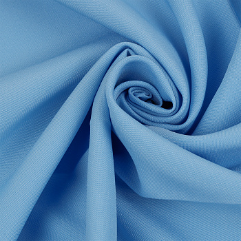 Ткань Габардин кач-во Фухуа 180 г/м² 100% полиэстер шир.150 см арт.TBY.Gbf.24102.6 цв.06 голубой уп.5м