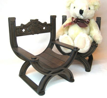 Комплект сборки из МДВ кукольное кресло для медведей арт.187082 недекорированный