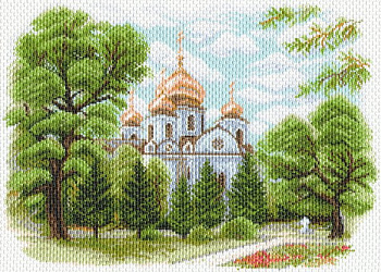 Рисунок на канве МАТРЕНИН ПОСАД арт.37х49 - 1638 Собор Александра Невского в Краснодаре
