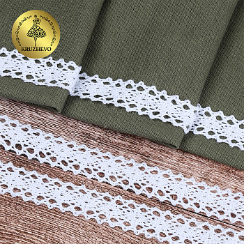 Тесьма вязаная KRUZHEVO 20мм TBY-6307-1.02 цв.02 белый уп.10м
