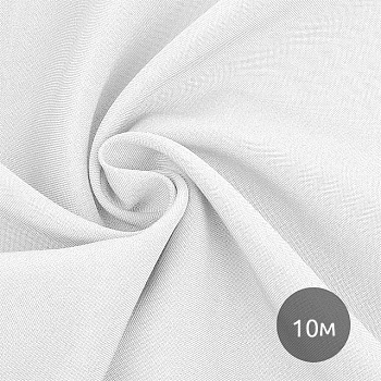 Ткань габардин НАРЕЗКА TBYGab-150101 150г/м2 100% полиэстер шир.150см цв.101 белый уп.10м