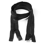 Молния MaxZipper трактор №5 2 замка усил.зв., 100см, цв.F322 черный уп.50шт