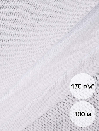Дублерин IdealTex воротничковый 170 г/м² INT.170W белый 112см рул.100м