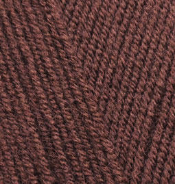 Пряжа для вязания Ализе LanaGold Fine (49% шерсть, 51% акрил) 5х100г/390м цв.583 корица меланж