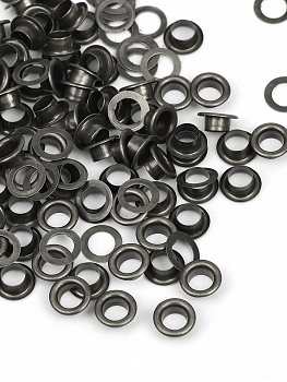 Люверсы сталь TBY.2090 №3 (Ø 5мм, h 3,7мм) цв. никель черный уп. 1000шт