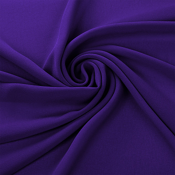 Ткань креп-шифон арт.TBY.8021-052 плот.105г/м2 100% ПЭ шир. 150см цв.52 фиолетовый уп.1м