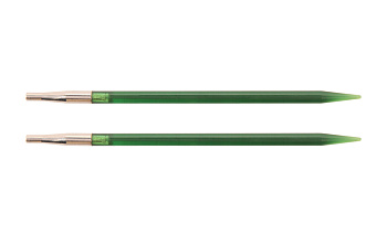 51254 Knit Pro Спицы съемные для вязания Trendz 4,5мм для длины тросика 28-126см, акрил, зеленый, 2шт