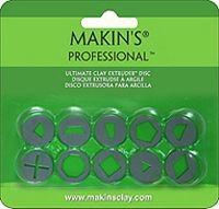 Makins Набор дисков «A» к экструдеру для полимерной глины,10 насадок, арт. 35155 упак (1 упак)