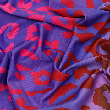 Ткань Бифлекс 225 г/м² 90% пэ, 10% лайкра шир.160 см арт.T.0249.04 цв.фиолетовый рул.65м