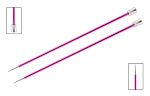 47308 Knit Pro Спицы прямые для вязания Zing 10мм/35см, алюминий, рубиновый, 2шт