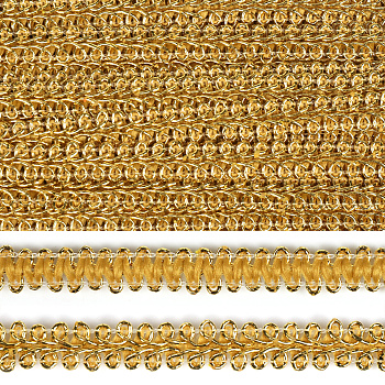 Тесьма Шанель плетеная TBY шир.12мм 0384-0016 цв.золото уп.18,28м