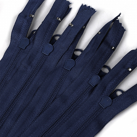 Молния Mzip пласт. спираль №5-N 85см цв.F330 синий уп.50шт