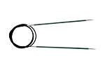 47205 Knit Pro Спицы круговые для вязания Zing 3мм/150см, алюминий, нефтритовый