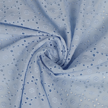 Ткань шитье TBY-8167-05 100г/м2 100% хлопок шир.150см цв.голубой рул.14,62м