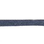 Шнур плоский х/б 15мм турецкое плетение цв.113 св.джинс уп.50 м