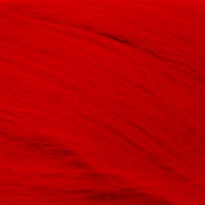 Шерсть для валяния ПЕХОРКА полутонкая шерсть (100%шерсть) 50г цв.088 красный мак