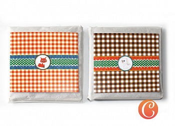 Этикетки для сладостей арт.CH.0013800 Лесная поляна 8х9 см, уп.12 шт