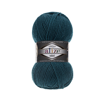 Пряжа для вязания Ализе Superlana midi (25% шерсть, 75% акрил) 5х100г/170м цв.212 петрольный