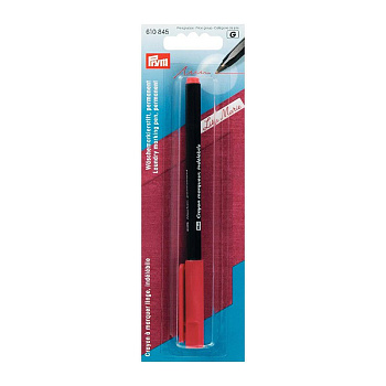 610845 PRYM Маркер для белья перманентный шариковая ручка цв. красный