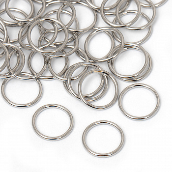 Кольцо для бюстгальтера d10мм металл TBY-010 цв.никель, уп.100шт