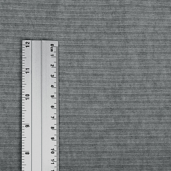Ткань трикотаж лапша 310 г/м² 51% вискоза, 25% нейлон, 24% пэ шир.150 см арт.С.1609.02 цв.серый рул.50м (±5м)