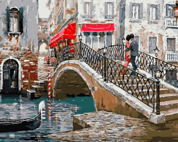 Картины по номерам Венецианский мостик GX8363 40х50 тм Цветной