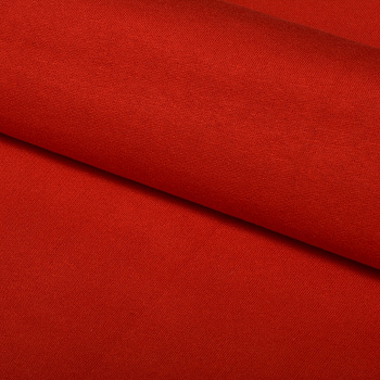 Ткань трикотаж Футер 2х нитка начес хлопок 190г опененд 100+100 красный 18-1763 уп.1м