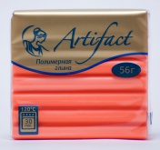Полимерная глина Артефакт арт.АФ.821745 флуоресцентный цв.Оранжевый 56 г
