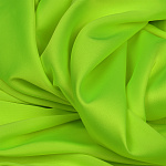 Ткань шелк Армани 90г/м² 97% ПЭ 3% Спандекс шир.150см арт.TBYArm-154 цв.154 зелено-желтый неон уп.2м