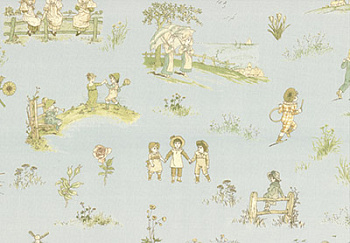 Ткань для пэчворка PEPPY Kate Greenaway Panel 115 г/м² 100% хлопок цв.31007-70 уп.60х110 см