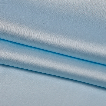 Ткань шелк Армани 90г/м² 97% ПЭ 3% Спандекс шир.150см арт.TBYArm-076 цв.76 св.голубой рул.25м