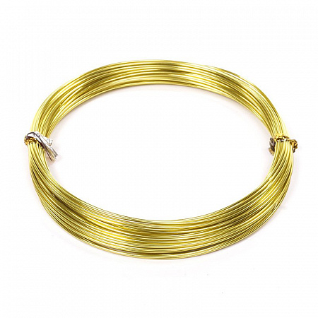 Проволока Ø 1мм арт.ТВ-ALW-1 цв.07 зеленое яблоко, рул.10м