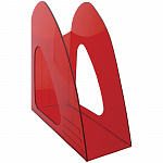 Лоток для бумаг вертикальный Berlingo Mega top, тонированный красный