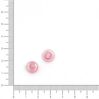 Пуговицы пластик CR P-13 цв.059 розовый 18L-11мм, на ножке, 144 шт