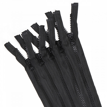 Молния Mzip трактор №8 1 замок усил.зв., 85см, цв.F322 черный уп.50шт