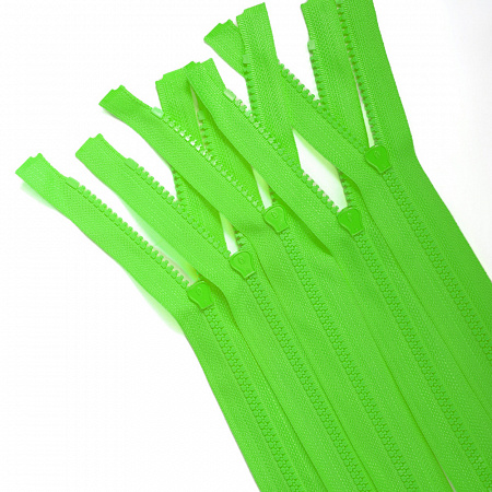 Молния Mzip трактор №5 1 замок усил.зв., 65см, цв.F334 ярк.зеленый уп.50шт