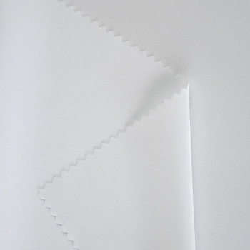 Ткань шелк Армани 90г/м² 97% полиэстер, 3% спандекс шир.145см арт.Р.11608.01 цв.01 белый рул.30м (±5м)