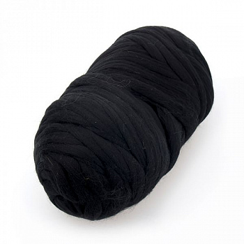 Пряжа для вязания ТРО Пастила Superwash (100% шерсть) 500г/50м цв.0140 черный
