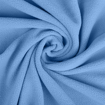 Ткань флис 2-х ст. TBY-0240-F184 240 г/м² 100% ПЭ шир.150см цв.F184 голубой уп.1м